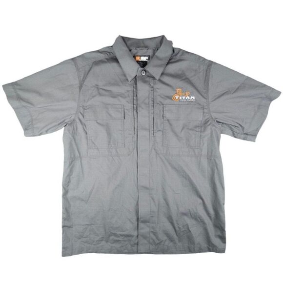 511 Tactical Shirt Mens Size Large Titan Fuel Tanks Ripstop Short Sleeve - Picture 2 of 7